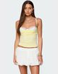 EDIKTED Linnea Layered Contrast Lacey Bra Top image number 1