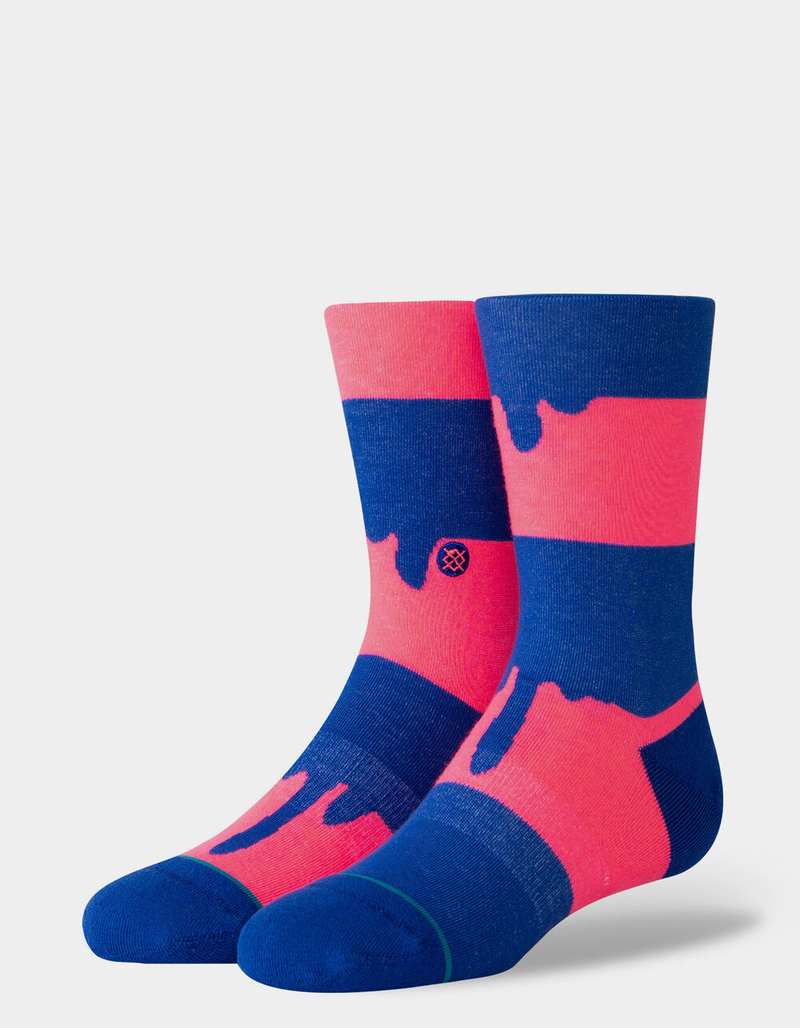 STANCE Dripper Blue Kids Crew Socks image number 0