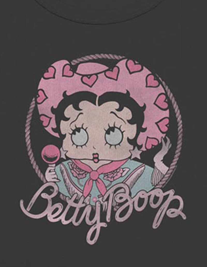BETTY BOOP Cowgirl Hearts Womens Baby Tee image number 1