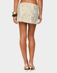 EDIKTED Floral Bead & Sequin Mini Skirt image number 3