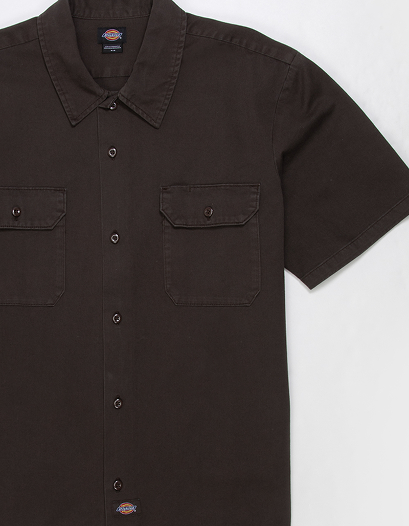 DICKIES Worn In Mens Work Shirt image number 2