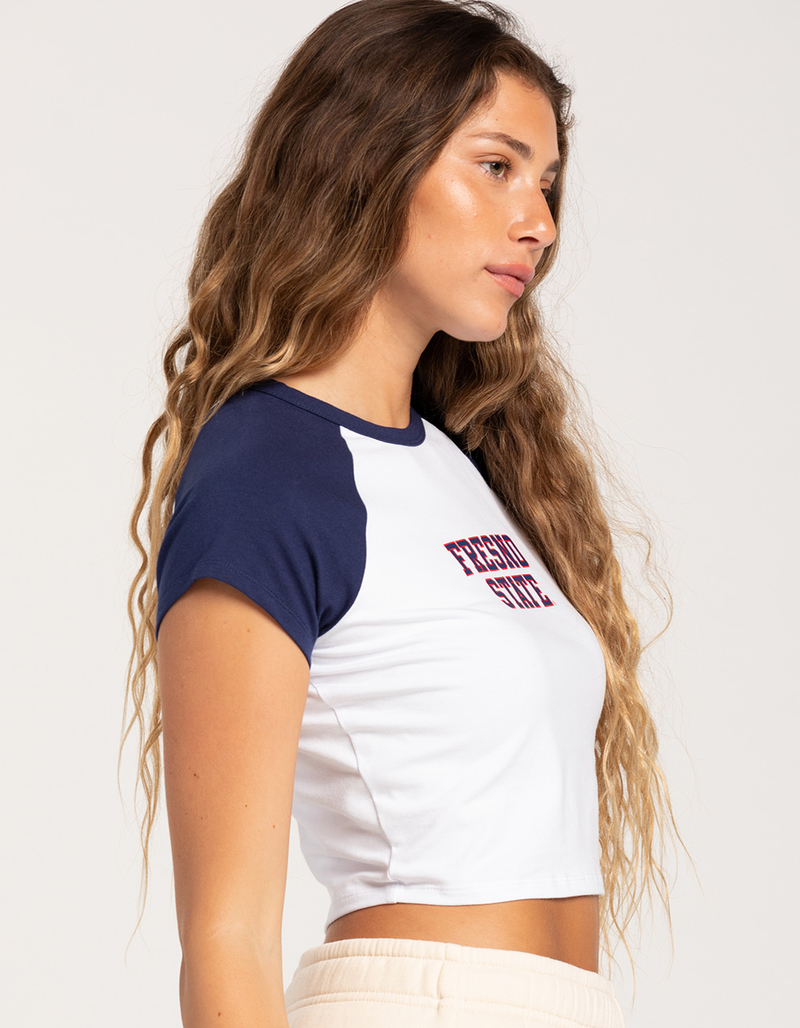 HYPE AND VICE Fresno State Womens Raglan Tee image number 1