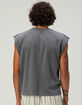 RSQ Mens Washed Crop Muscle Tee image number 5