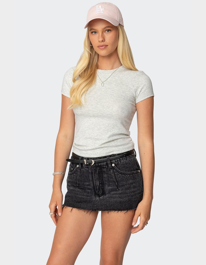 EDIKTED Daphney Ribbed Tee image number 0