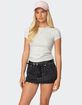 EDIKTED Daphney Ribbed Tee image number 1