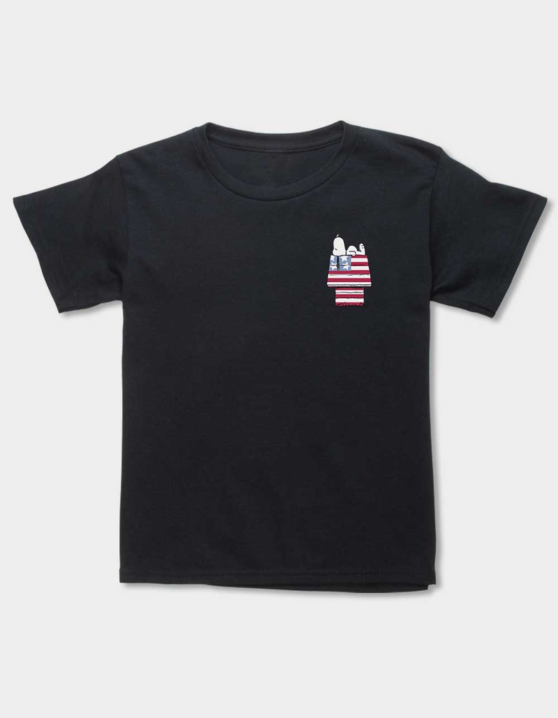 PEANUTS Snoopy Dog House Flag Unisex Kids Tee image number 0