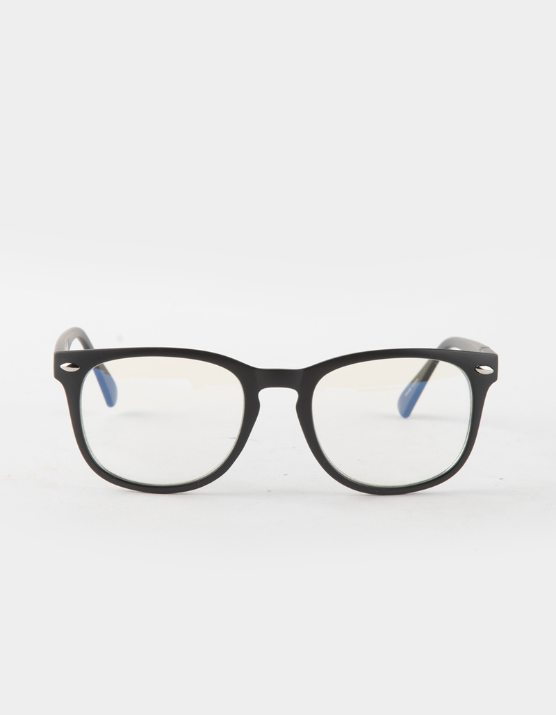 BLUE CROWN Keyhole Round Blue Light Glasses image number 1