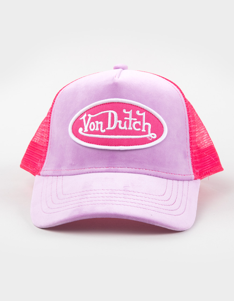 VON DUTCH Velvet Trucker Hat image number 1