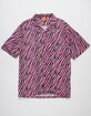DESIGNS UNTITLED Zebra Mens Button Up Shirt image number 1