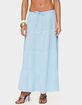 EDIKTED Kaila Cotton Tiered Maxi Skirt image number 1