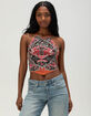 TRUE RELIGION Buddha Womens Scarf Halter Top image number 1