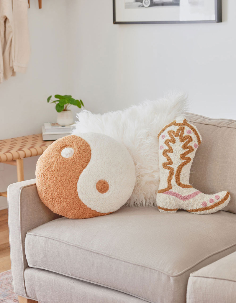 Yin Yang Throw Pillow image number 2
