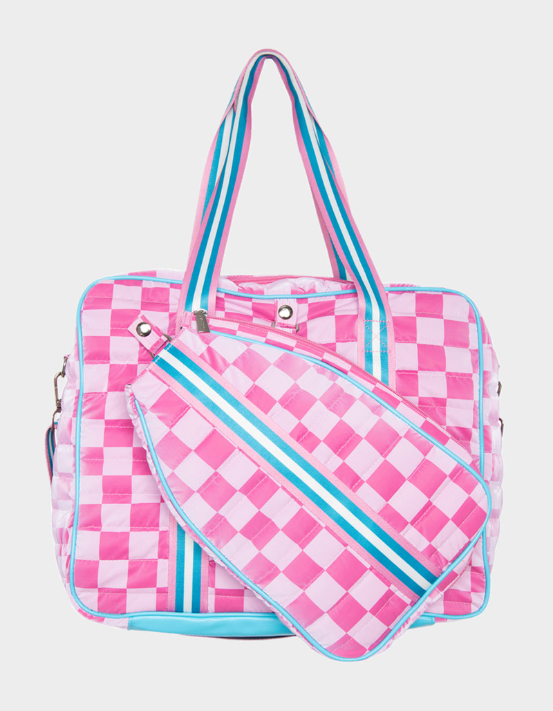 KATYDID Checkerprint Pickleball Tote Bag image number 0