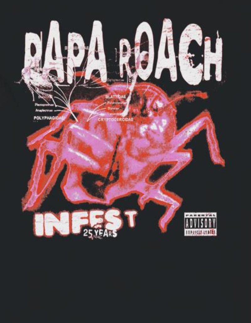 PAPA ROACH Infest 25 Years Unisex Tee image number 1