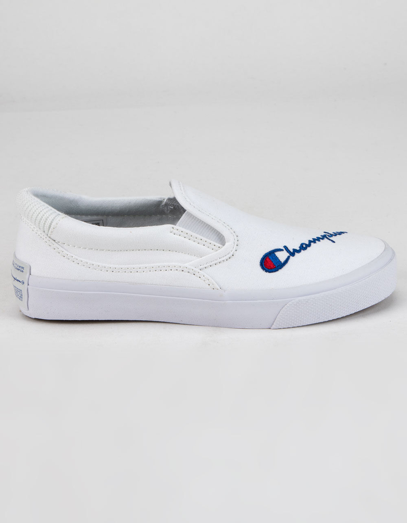 CHAMPION Fringe Girls White Slip-On Sneakers image number 0