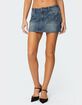 EDIKTED Ruari Studded Denim Mini Skirt image number 1