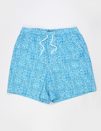 RSQ Mens Seersucker 6.5" Swim Trunks Alternative Image