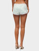 EDIKTED Amanu Sequin Lace Micro Shorts image number 3