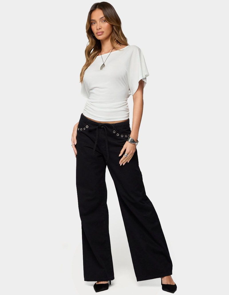 EDIKTED Abriana Ruched Waist Top image number 3