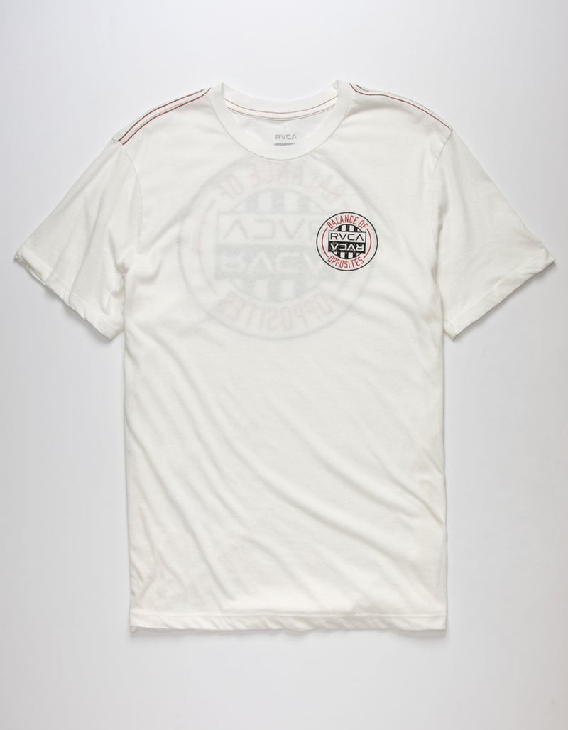 RVCA Current Seal Mens White T-Shirt image number 1