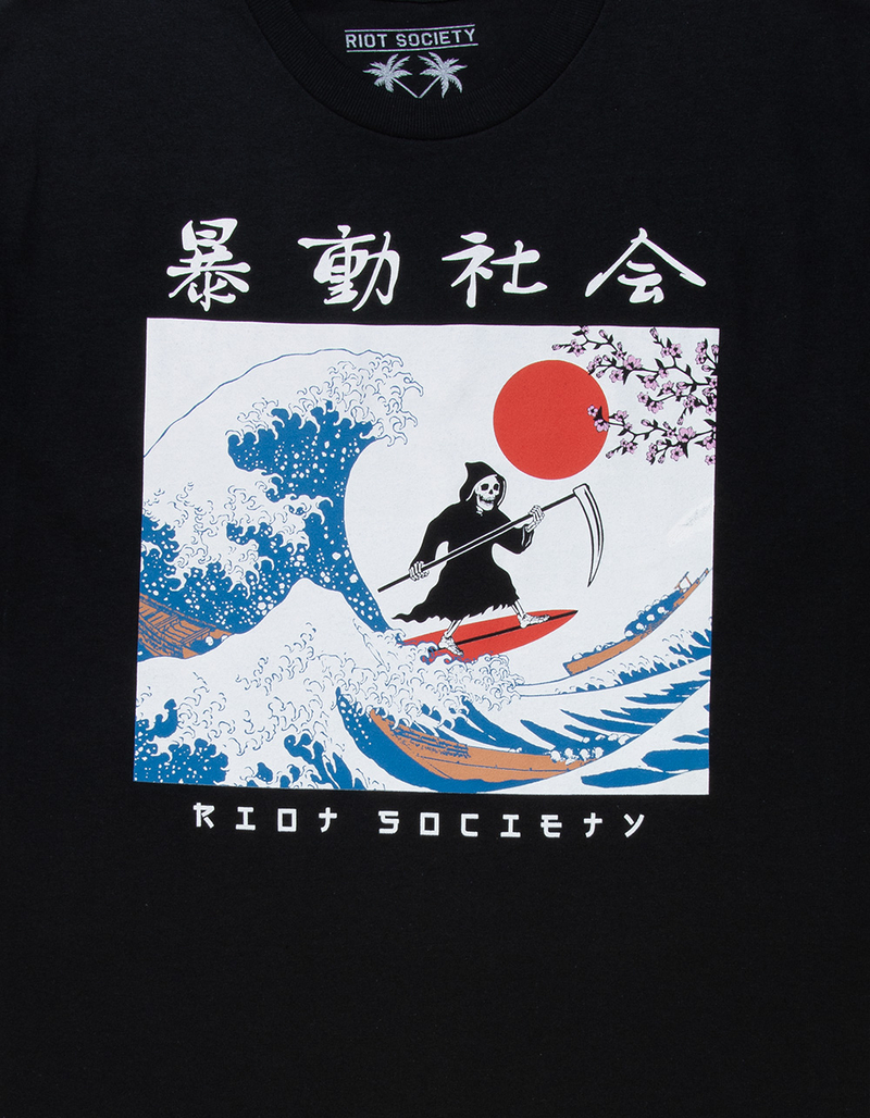 RIOT SOCIETY Grim Surfer Mens Tee image number 1