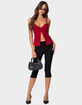 EDIKTED Crimson Lacey Split Front Top image number 2