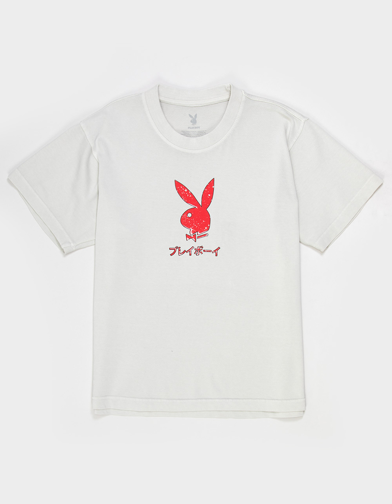 COLOR BARS x Playboy Ace Of Hearts Mens Boxy Tee image number 1