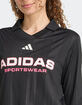 ADIDAS Tiro Womens Long Sleeve Polo Tee image number 2