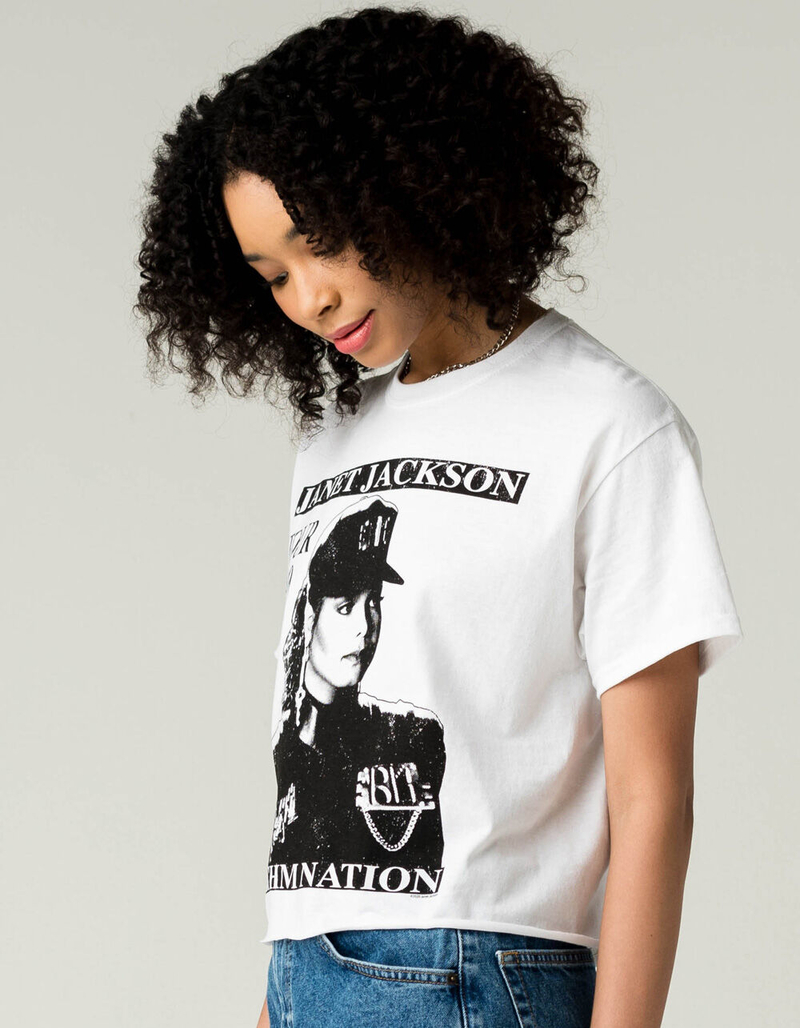 WEST OF MELROSE Janet Jackson Womens Crop Tee image number 1