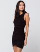 IVY & MAIN Solid Surplice Wrap Dress image number 2