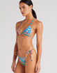 POOLSIDE PARADISO Wildflower String Tie Triangle Bikini Top image number 2