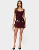 EDIKTED Sequin Backless Cowl Neck Mini Dress image number 5