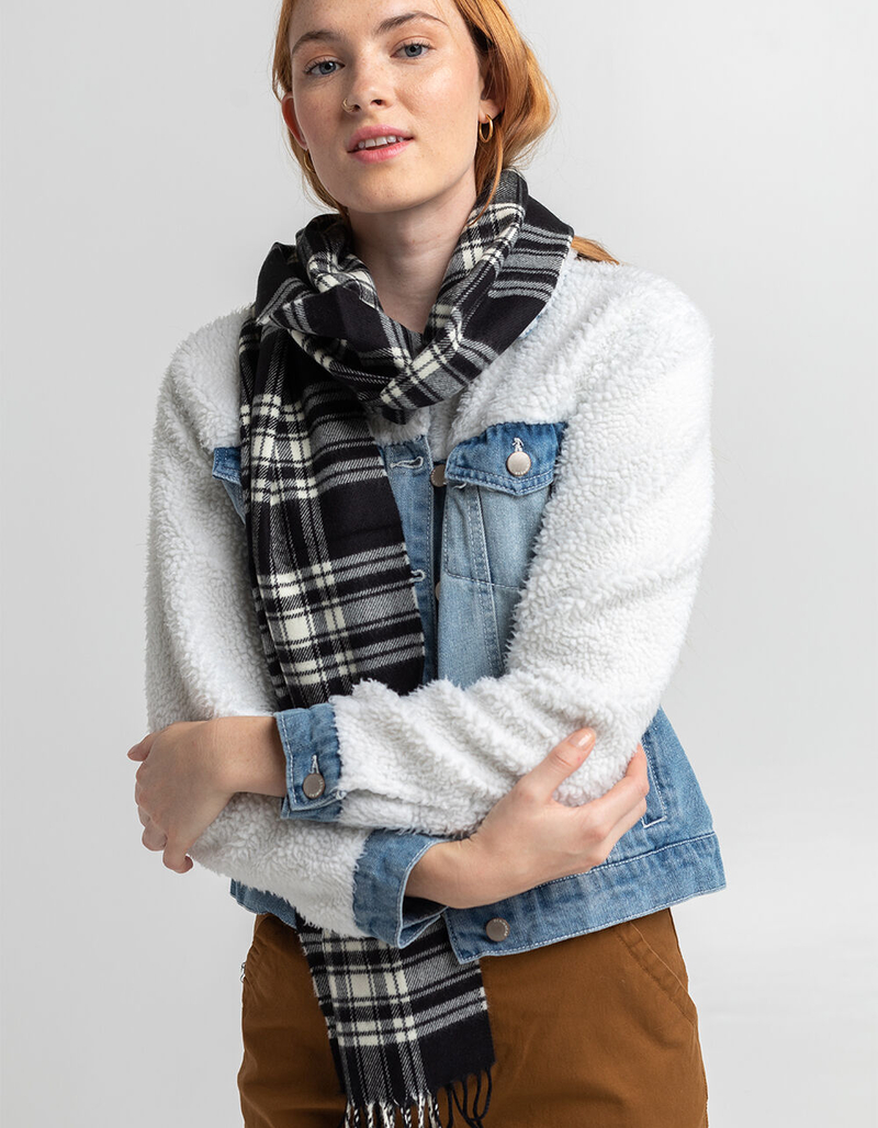 SOFTER THAN CASHMERE Plaid Scarf image number 1