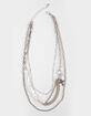 FULL TILT Layered Pearl/Cross Necklace image number 1