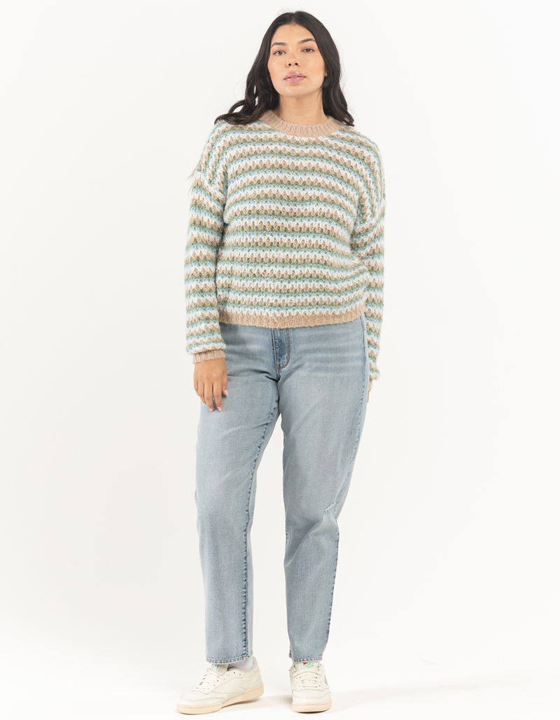 RSQ Womens Balloon Sleeve Textured Sweater image number 4