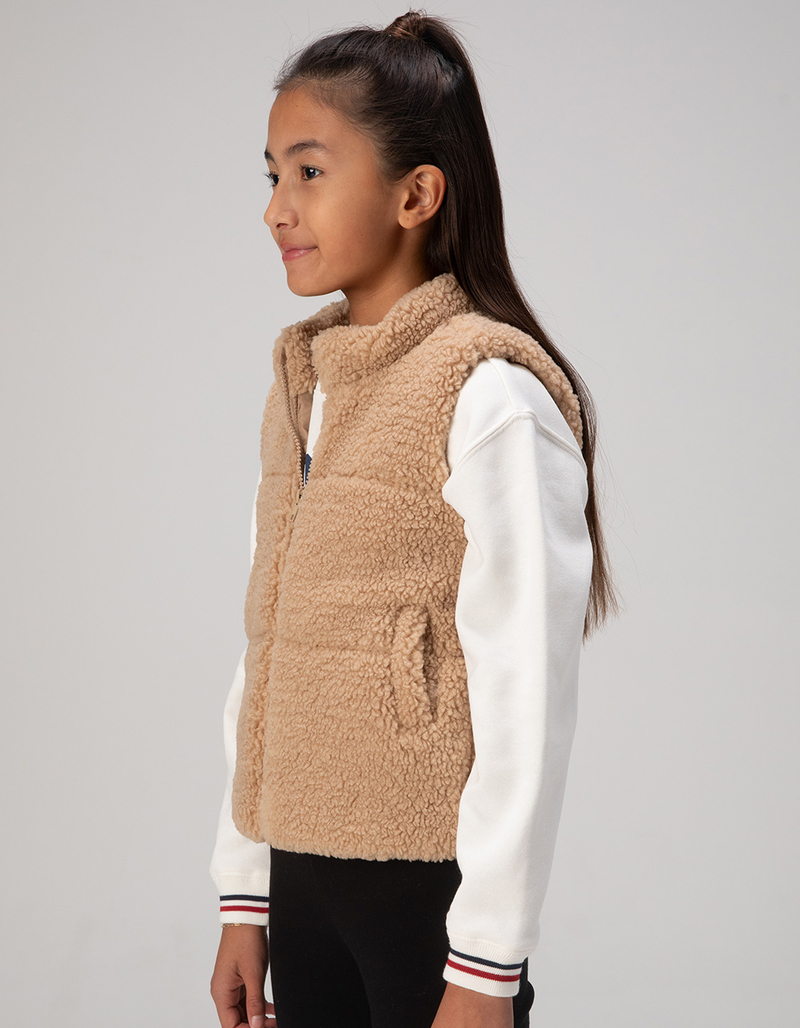 RSQ Girls Sherpa Puffer Vest image number 4