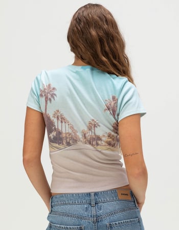 FULL TILT Car Scenic Sublimated Womens Baby Tee Alternative Image
