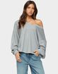 EDIKTED Winfred Oversized V-Neck Sweatshirt image number 1