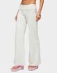 EDIKTED Wknd Sequin Foldover Pants image number 2