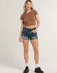 LEVI'S 501 High Rise Womens Denim Shorts - Blame Game image number 6