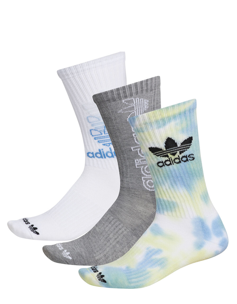 ADIDAS 3 Pack Originals Colorwash Mens Crew Socks image number 2