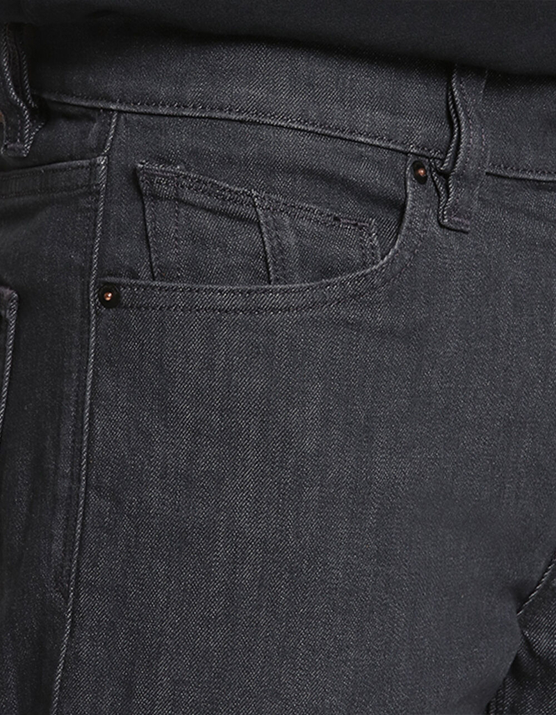 VOLCOM Vorta Mens Gray Denim Slim Straight Jeans image number 4