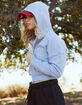 TILLYS Cropped Zip-Up Womens Hoodie image number 1