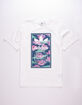 ADIDAS Floral Boxed Logo Mens T-Shirt image number 1