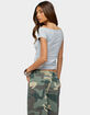 EDIKTED Calie Off Shoulder V-Neck Top image number 3