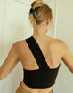 WEST OF MELROSE Cut Loose Womens One Shoulder Tank image number 2