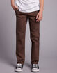 RSQ Boys Slim Dark Brown Chino Pants image number 2