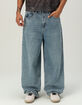 RSQ Mens Extra Baggy Embroidered Jeans image number 2