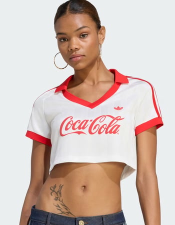 ADIDAS Originals x Coca-Cola Womens Cropped Jersey Primary Image