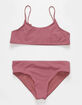 DAMSEL Flat Rib Bralette Girls Bikini Set image number 1